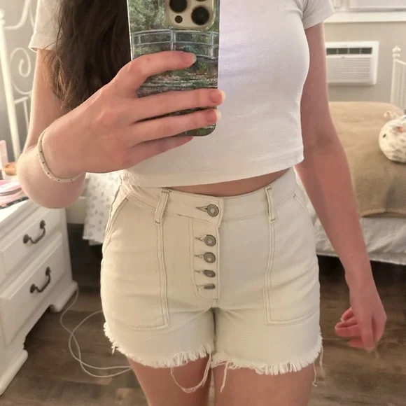 Free People Jean Shorts - Picture 2 of 5